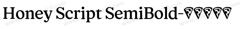 Honey Script SemiBold字体转换